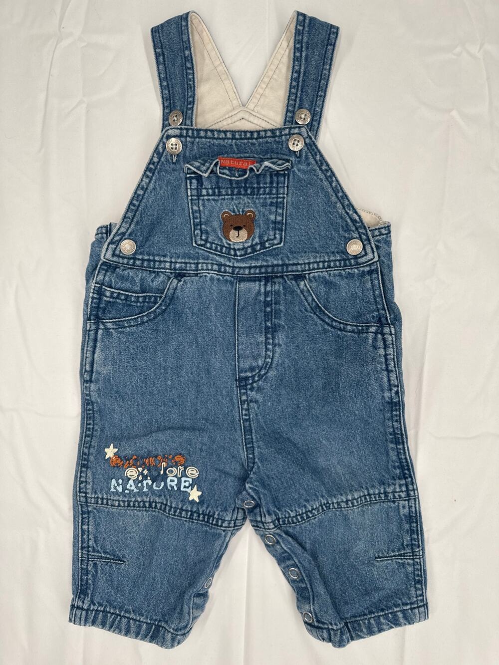 Vintage Cherokee baby playwear denim baby overalls size 9M